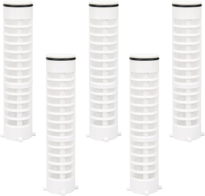 Replacement 1-1/2" 100 Mesh Spin Down Filter Screen FS1-1/2-Re for Rusco & Vu-Flow Filtration System, FS1 1/2-100 Water Filter Element Effectively Filters Sand and Silt, Protecting Plumbing - 5 PACK