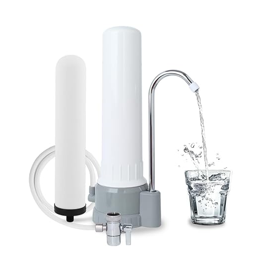 Amwater Countertop Water Filter, Amwater 5-Stage Countertop Water Filter Washable Filter Element, 8000 Gallons