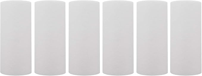 Tier1 20 Micron 10 x 4.5 Water Filter | Spun Wound Polypropylene Whole House Sediment Water Filter Cartridge | Replacement for SDC-45-1020, FPMB-BB20-10, P20-10BB | 4.5 x 10 Water Filter (6-Pack)