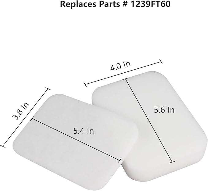 Replacement Filters Compatible with Shark ZU100 NV181 ZU55 NV150 NV151 NV250 ZU51 ZU102 ZU60 ZU62 ZU62C Navigator Zero-M Self-Cleaning Brushroll Pet Pro Upright Vacuum,Parts # 1239FT60(4 Packs)