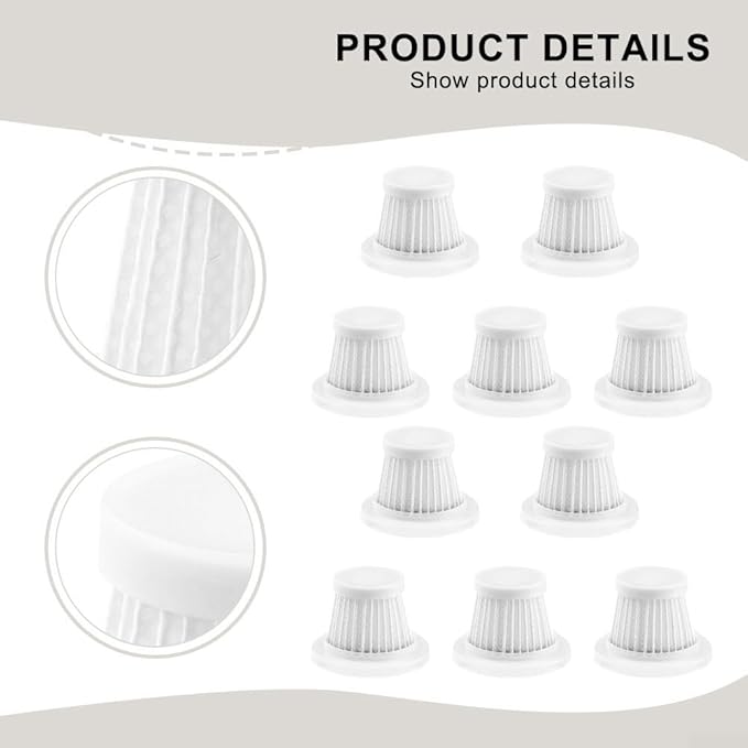 Vacuum Cleaner With Washable Filter Cartridge Replacement Set For Common Models, Strong Suction For Home