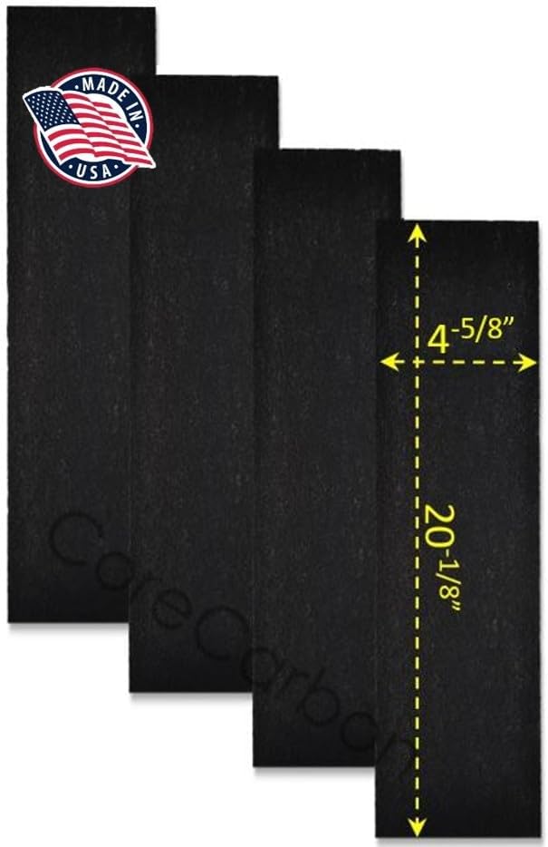 4-Pack Exact Fitment Carbon Pre-Filter Designed to Fit Honeywell True HEPA Tower Air Purifier Models HPA020, HPA020B, HPA030 and HPA030B