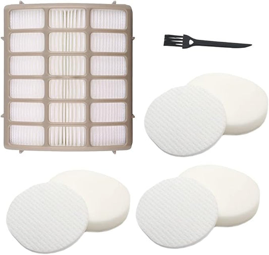 Dttery 3 Foam and Felt + 1 Hepa Filters Replacement for Shark Navigator Rotator Professional Upright Vacuum NV70 NV71 NV80 NV90 NV95 UV420, Part XFF80 XHF80