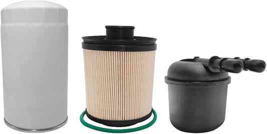 ATRACYPART Diesel Fuel Filter & FL2051S Oil Filter Replacement For 2011-2016 Ford F250 F350 F450 F550 F650 F750 6.7 Powerstroke V8 Diesel Engines Replaces# BC3Z-9N184-B, BC3Z-6731-B