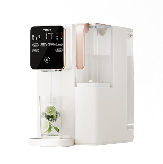 TOKIT T1 Reverse Osmosis Water Filter Countertop, NSF/ANSI 58, RO Whole House Water Filter System with Alkaline Remineralization Filter, No Installation