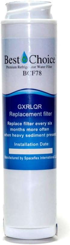 Best Choice Water Filters BCF78 Compatible with GE GXRLQR Certified Refrigerator Replacement Cartridge Fits GXRLQ, GX1S50, GXSTQ, GXRLOR SmartWater Twist and Lock Inline Filter (2-Pack)