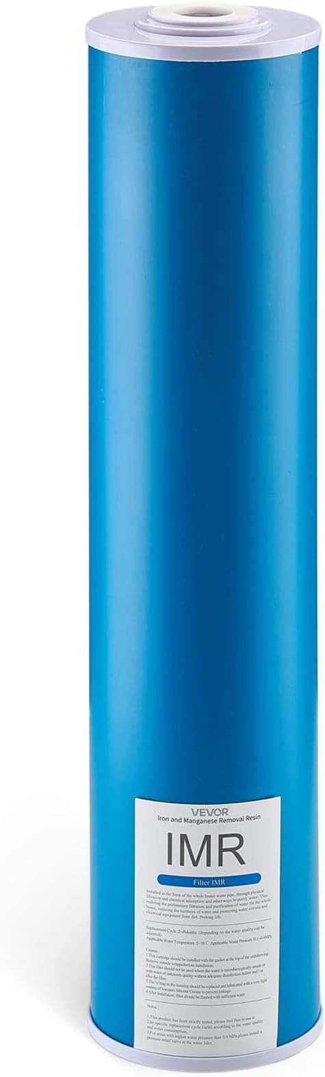 VEVOR Whole House Water Filter Replacement Cartridge, 4.5" x 20" Iron & Manganese Reducing Replacement Filter for 3-Stage Whole Home Water Filtration System, Reduce Chlorine, Bad Taste, Odor
