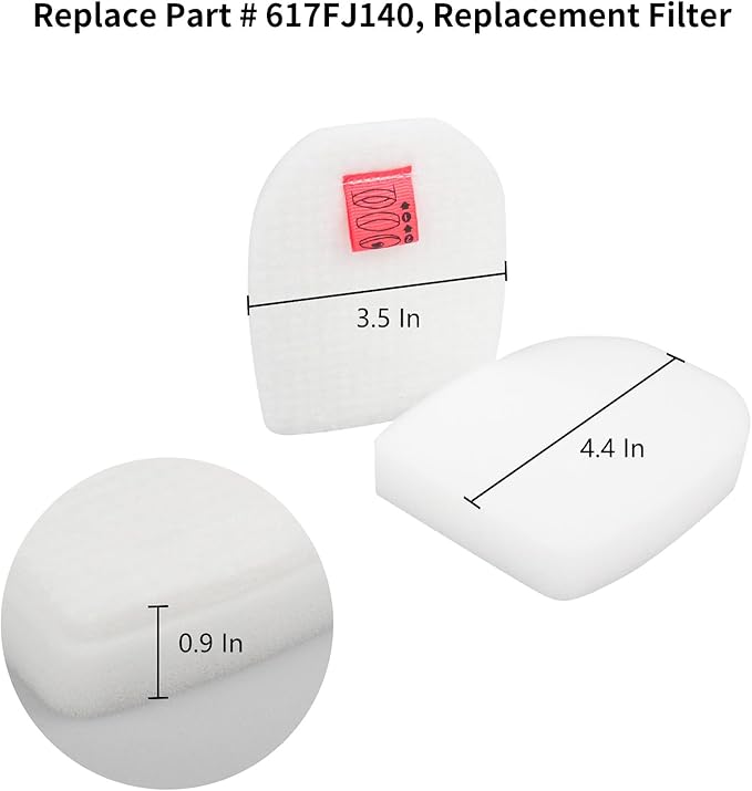 Replacement Filter Compatible with Shark IZ862H IZ562H UZ565H IZ540H IZ840 IZ800 Stratos Cordless Vacuum,Part # XFFKIZ700