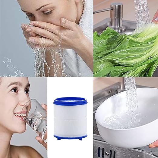 5 Pack Sink Water Faucet Filter Cartridge Replacements,Sink Water Filter Faucet Water Filter, Removes Chlorine Fluoride Heavy Metals,Soften Hard Water