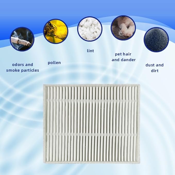 7pcs Main Brush + Side Brush + HEPA Filter + Mop Cloth Compatible with Irobot Roomba Combo Essential (RVG-Y1 Y0112/Y0140/Y0110 Q0120 Q011) 104/105 VAC /105 Combo Robot Vacuu