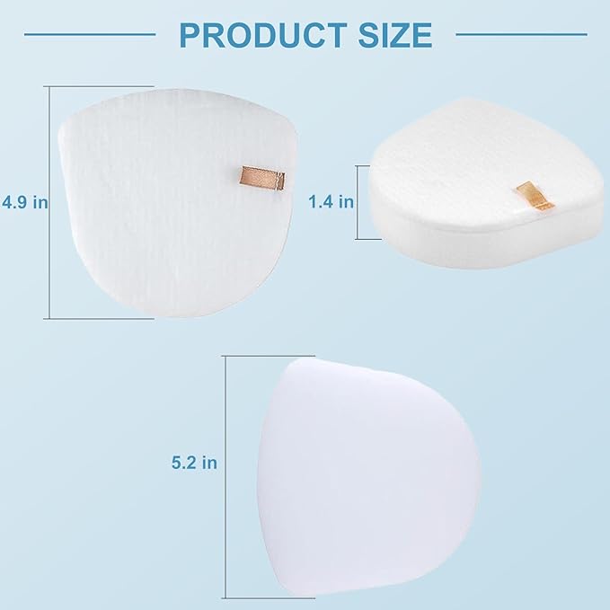 4 Pack Foam & Felt Filters Replacement for Shark Navigator Zero-M Lift-Away Upright Vacuum UV650 UV725 ZU560 ZU560C ZU561 ZU562 ZU572 | Fits Shark Rotator ZD201 ZD400