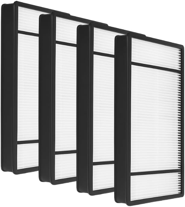 Nispira HRF-H2 HHT055 HPA150 Replacement Filter H for Honeywell Air Purifier Model HPA050, HPA060, HPA160, HHT155, 4 Packs