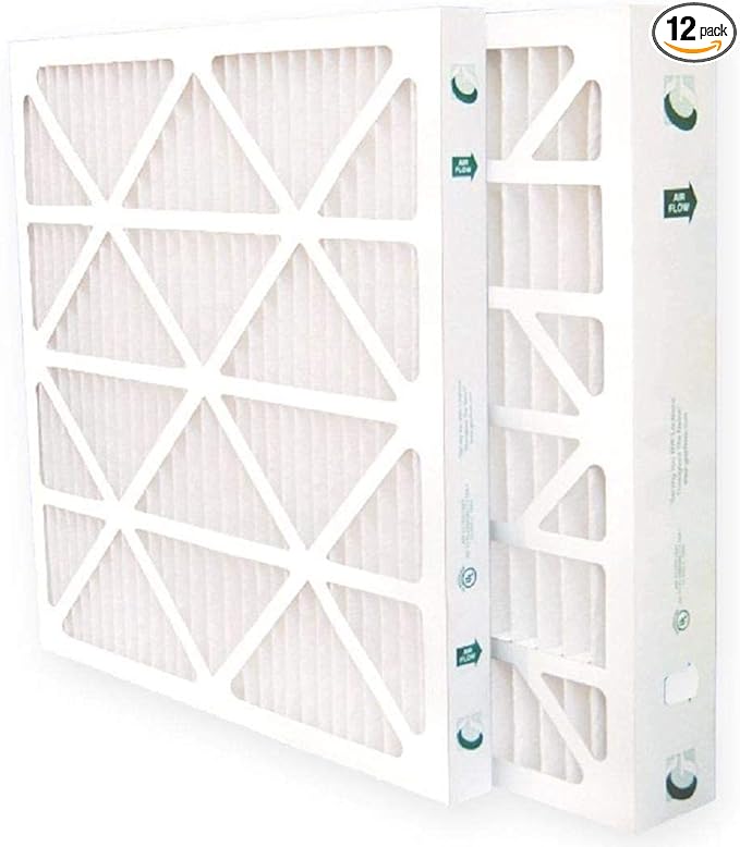 Glasfloss 20x25x2 MERV 10 Furnace Filter (12 Pack)
