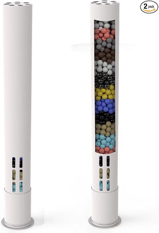 2 Pack Shower Filter Cartridge, JNILE 15 Stage Replacement Shower Filter for Hard Water, High Output Universal Replacement Filter Cartridge, Remove Chlorine Heavy Metals and Sediments