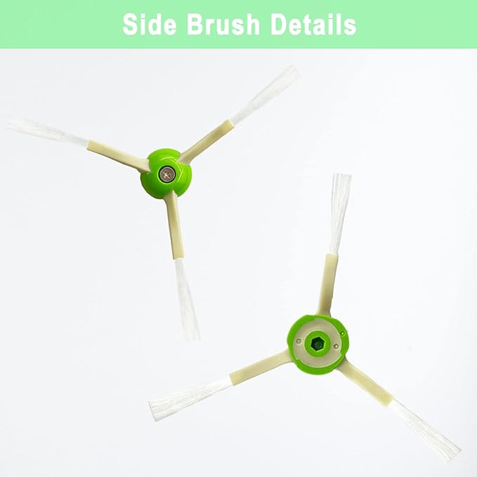 Replacement Parts for iRobot Roomba i4 i7 i7+ i3 i3+ i2 i5 i5+ j5 j5+ J7 i6 i6+ i8 +/Plus E5 E6 E7 I & E & J Series Vacuum Cleaner, 2 Set of Roller Brush & 6 Filters & 6 Side Brushes