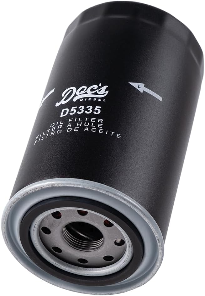 Doc's Diesel Oil Filter 12-Pack D5335-12 | Compatible with RAM 6.7L Cummins 2500, 3500, 4500, 5500 2007.5-2024, RAM 5.9L Cummins 2500, 3500, 4500, 5500 1989-2007.5 | Replaces 05083285AA