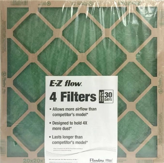 14x20x1 air filter 4 Pack Merv 1