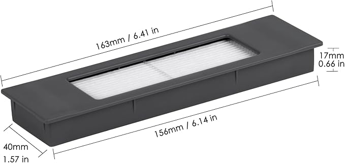 (3 Pieces) N10 HEPA Filter for Robot Vacuum Ecovacs DEEBOT OZMO N10 N10 Plus 920 950 T8 AIVI Max T9 T5 N5 N7 N8+ N8 Pro Plus DX55 DX93 DJ65, Robot Vacuum Cleaner Filter Accessories