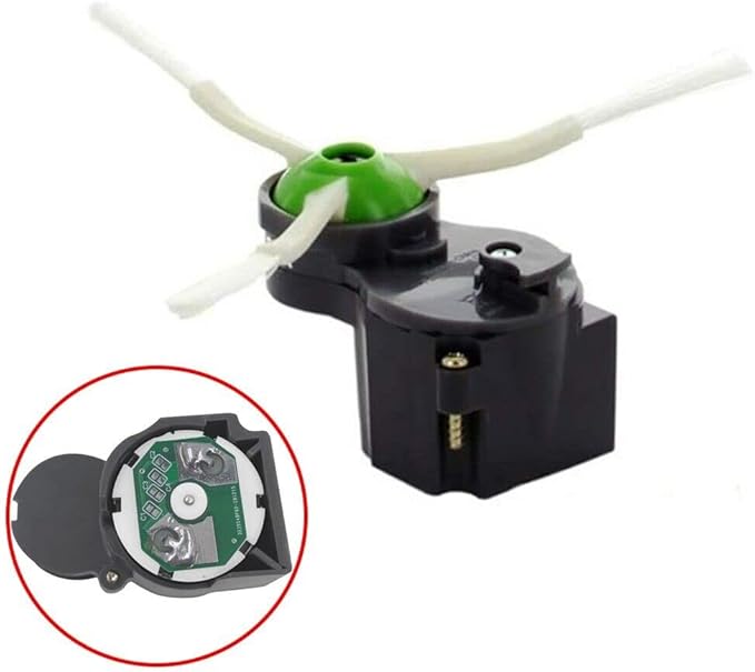 Side Brush Module Motor for iRobot Roomba 500 600 700 800 900 I3 E5 E6 I3 I4 I5 I6 I7 I8 J7 Series Robot Vacuum Cleaner, Replacement Parts (Motor Module + Side Brush)