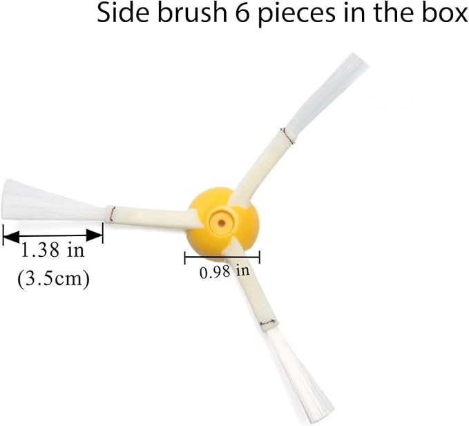 Replacement Parts Kit for irobot Roomba 600 Series 694 695 677 671 690 680 660 650 620 614 & 500 Series 595 585 564,2 Bristle & Beater Brushes, 6 Filters, 6 Side Brushes 1 Caster Wheel