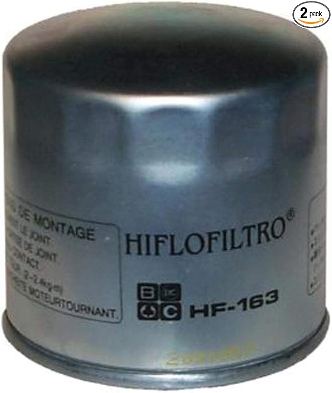 HiFloFiltro HF163-2 Premium Oil Filter, 2-Pack