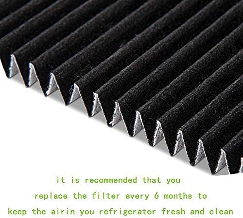 Carbon Activated Refrigerator Air Filter Replacement Compatible with Frigidaire and Electrolux 242047801, 242047804, 242061001 (4 Pack)