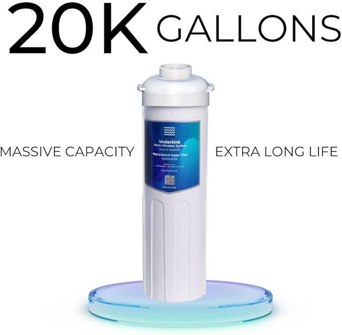20,000 Gallon Replacement Water Filterpod Cartridge for Drinkpod Under Sink Water System