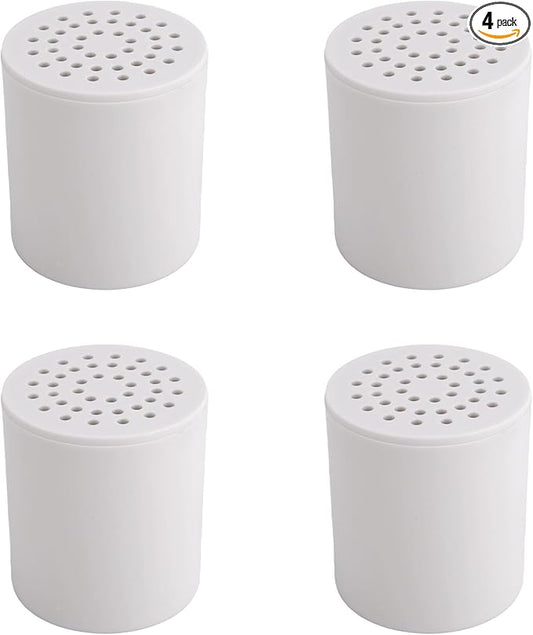 4pcs 30 Stage High Output Shower Filter Cartridge Replacement, Universal Hard Water Filter Cartridge for Shower Head with Enhanced Filtration