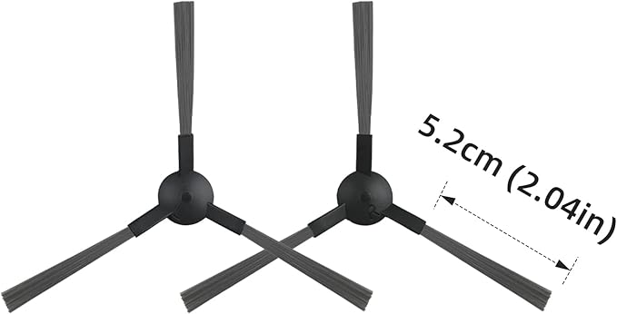 Replacement Parts for MAMNV BR150 BR151 BR152 BR153 BR154 also Fit ZCWA, GTTVO, ONSON, SHELIKI Robotic Cleaners: 4 Side Brushes, 4 HEPA Filters, 2 Mop Pads