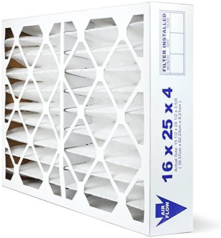 AIRx Filters 16x25x4 Air Filter MERV 11 Pleated HVAC AC Furnace Air Filter, Allergy 6-Pack, Made in the USA