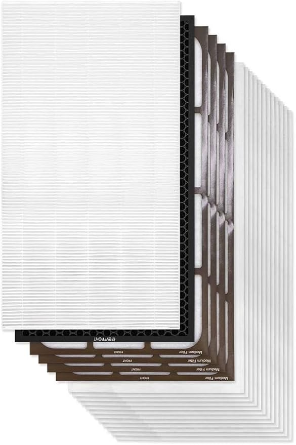 Air Purifier Filter Replacement Compatible with Coway AP-3008FHH / FH/FHO (1 Year Set)