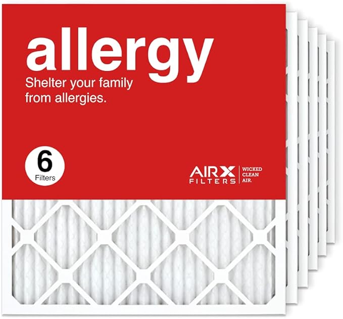 AIRx Filters 21.5x23.5x1 Air Filter MERV 11 Pleated HVAC AC Furnace Air Filter, Allergy 6-Pack, Made in the USA