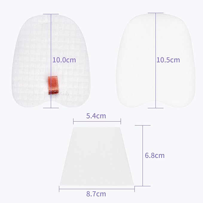 Filter Replacement for Shark Rocket DeluxePro Zero-M Ultra-Light HV343amz HV345 ZS350 ZS351 ZS351C ZS352 UV480 HV322 HV320 Corded Stick,Part # XPMFK320 & 1084FTV320, 5 Pack,White Foam