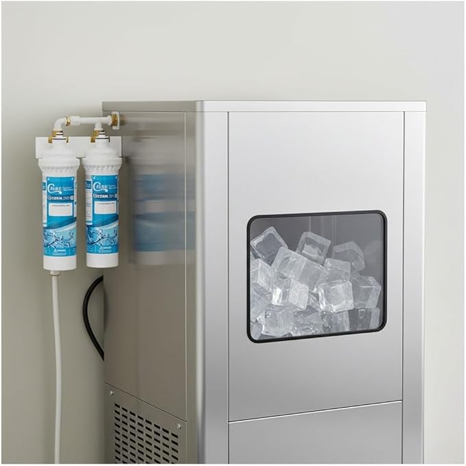 C Pure Oceanloch+ M Water Filter Cartridge 2-Pack – 1 Micron, 1.67 GPM – Compatible with Ice-O-Matic IOMQ, IFQ1, IFQ2 Systems – Chlorine, Taste & Odor Reduction Replacement Filters