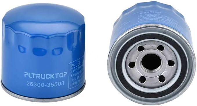 6PCS 26300-35503 21513-23001 Engine Oil Filter and Drain Plug Gasket fits for hyundai Elantra Santa Fe Sonata Accent Kona and Kia Forte Forte5 1997-2024 Replaces 26300-35504 MZ690116