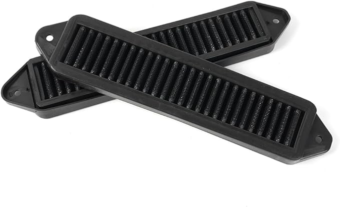 2PCS WOOTON Black Cabin Air Cowl Filters Fit for BMW E Chassis E82 E88 E90 E91 E92 E93 X1 335i 135i 328i