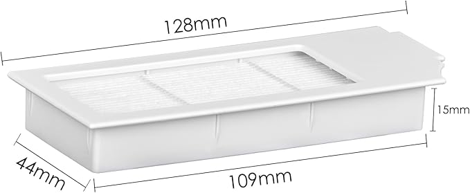 (5 Pack) N20 Plus HEPA Filter for ECOVACS DEEBOT N20 Plus, N20 Pro Plus, X1 Omni, T10, T10 Plus, T10 Turbo, T10 Omni, Robot Vacuum Filter Kit, Replacement Filters Accessories, White