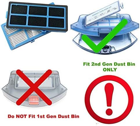 Replacement Parts Accessories Compatible with Goovi 1600PA D380 D382,2000PA, Coredy R3500 R3500S, R550(R500+), R650, R600, R700, R750, R580, iMartine C800 D900, DeenKee DK600 Robot Vacuum…
