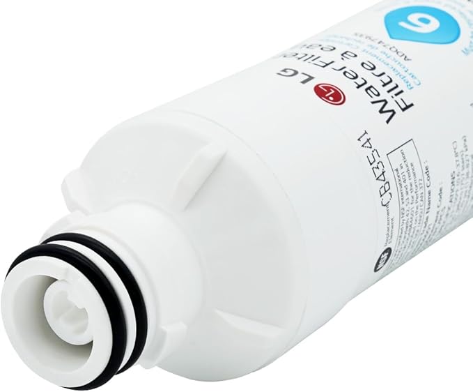 LG LT1000P2 6-Month / 200 Gallon Refrigerator Replacement Water Filter, Reduces Chlorine, 2 Count (Pack of 1), White.