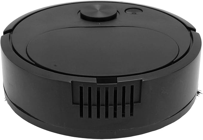 Fdit Robot Vacuum Cleaner, Mini Automatic Avoidance USB Charging Smart Sweeping Robot for Wooden Flooring for Carpet (Black)