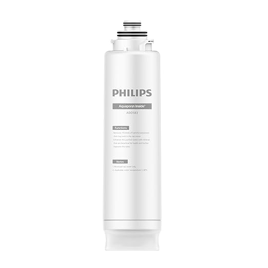 PHILIPS RO Water Filter ADD583, 6-in-1 Reverse Osmosis Water Filter with Aquaporin Technology, for PHILIPS ADD6928DG/37 & ADD6926WH/37 Countertop Water Dispenser, NSF/ANSI Certified, 1 Year Lifetime
