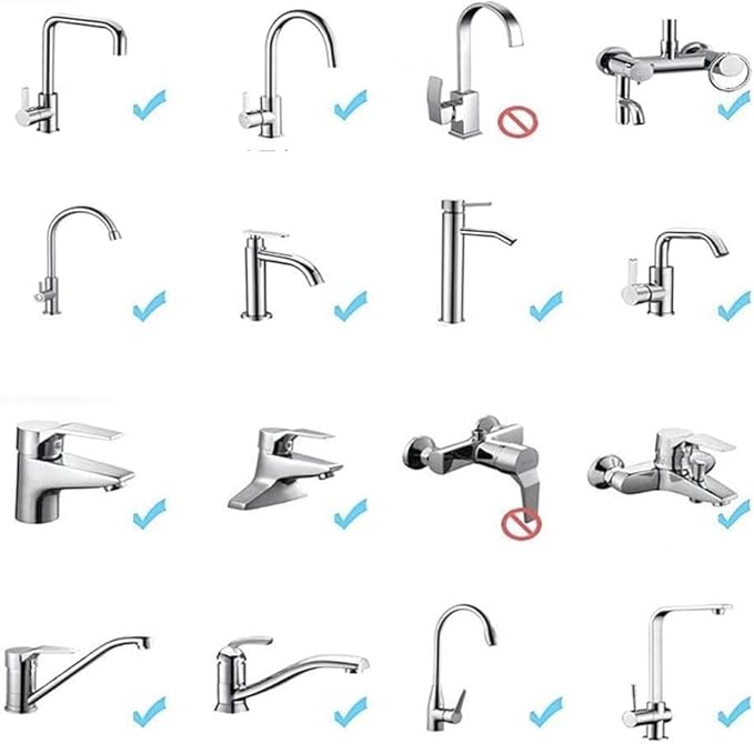 2PCS 360 Degree Swivel Faucet Aerator Deluxe Water Saving Faucet Sprayer Water Saving Bubbler Pressurized Faucet Filter Kitchen Accessories (360 Degree, Count, 2)