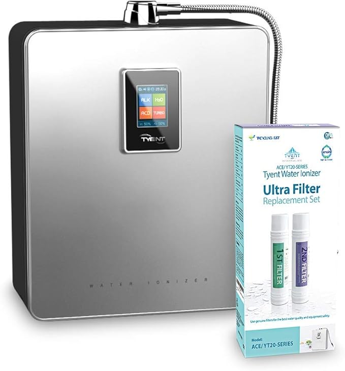 Authentic Tyent - Ultra Filter Replacement - Compatible with ACE-11 or ACE-13 Model Water Ionizer - High-Performance Filtration - Pure, Clean Drinking Water - Premium Carbon Block Filters Made in USA