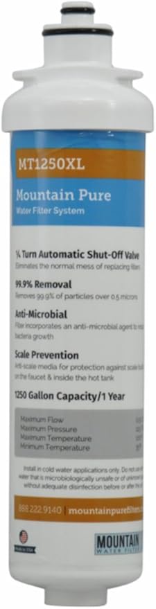 Mountain Plumbing MT1250XL/RFC Mountain Pure Carbon Replacement Filter