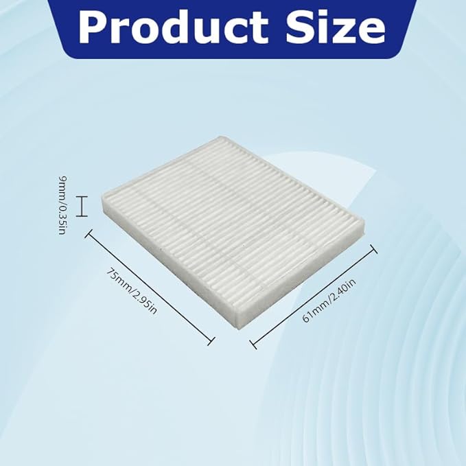 ZHICHENG （8pcs） HEPA Filter Compatible with The I/Robot Essential VAC/VC 2/ Q052 Q0520 (RVG-Y1 Y0112 0140 0110 Q0120 Q011) 104/105 VAC /105 Combo Robot Vacuum Cleaner (8pcs Filter)