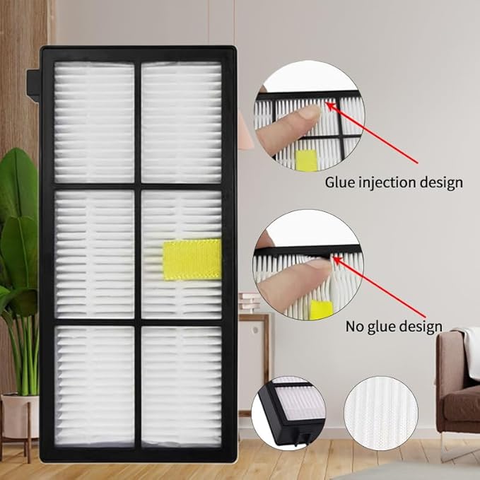 LOTIN 12 Pack HEPA Filter Filters for Roomba 800 900 Series 860 870 871 880 960 980 Vacuum Cleaning Robots