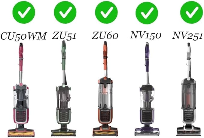 Replacement Filter Set for Shark Navigator Pet Plus NV150, NV251,NV255 and Zero-M Self-Cleaning Brushroll Pet Pro CU50WM, ZU51, ZU62, ZU62C, ZU60, ZU102 Uprights, Parts 1238FT60 & 1239FT60