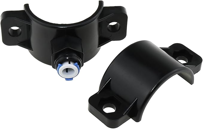 DGZZI Water Purifier Accessory Under Sink Reverse Osmosis System Hose Adapter Black Quick Connect Wastewater Clamp for Water Purifier and Water Purifier and Direct Drinking Water Dispenser