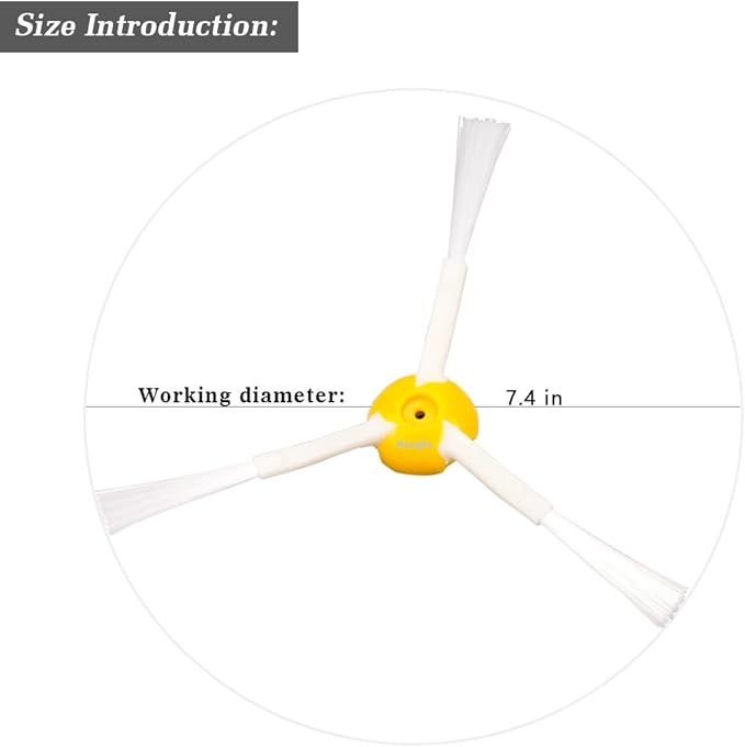 Hongfa Replacement Brush Parts for i-Robot Roomba 981 980 960 860 870 877 880 890 891 895 805 Vacuum Cleaner, 20 Pieces Roomba 800 & 900 Series Side Brush Accessories