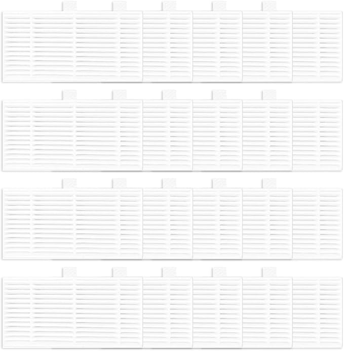 Filters For MAMNV BR150/BR151 For ZCWA BR150/BR151 For ONSON BR150/BR151 For GTTVO BR150/BR151 Robot Vacuum Cleaner, Vacuum Cleaner Filters Replacement Kits (20PCS)